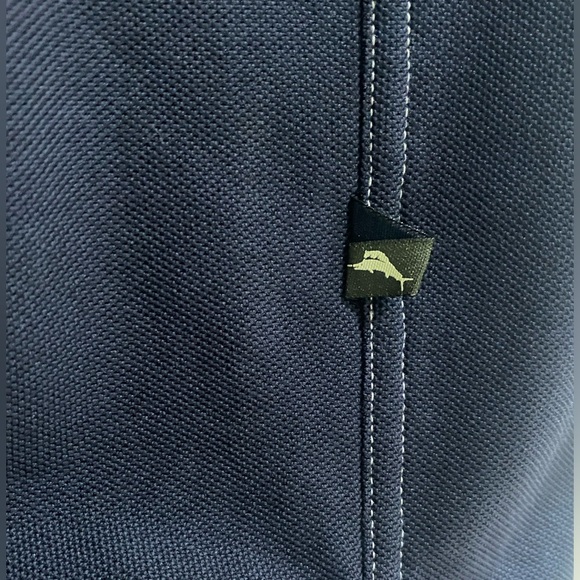 Tommy Bahama Emfielder, Navy Blue, Island zone Knit Camp Shirt, Resort, Sz M. - Picture 4 of 6